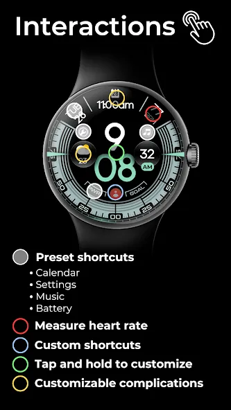 OMG 340 - Minimal Watch Face screenshot 6