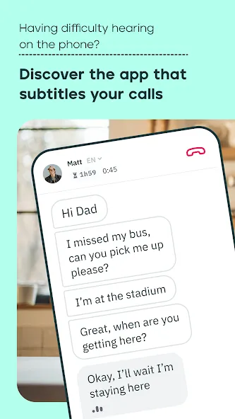 Rogervoice Phone Subtitles screenshot 1