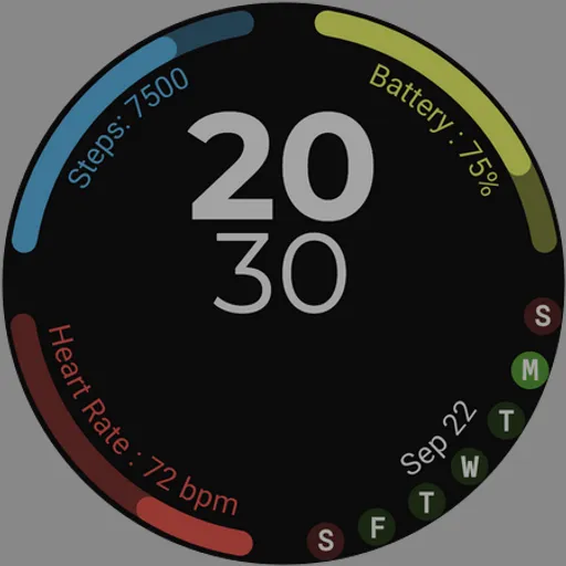 Active Sport Time Watch face screenshot 16