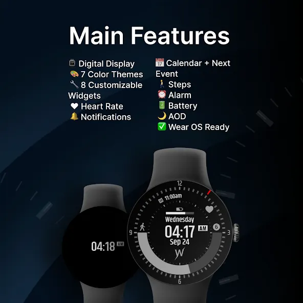 Techno Panel Watch Face screenshot 2