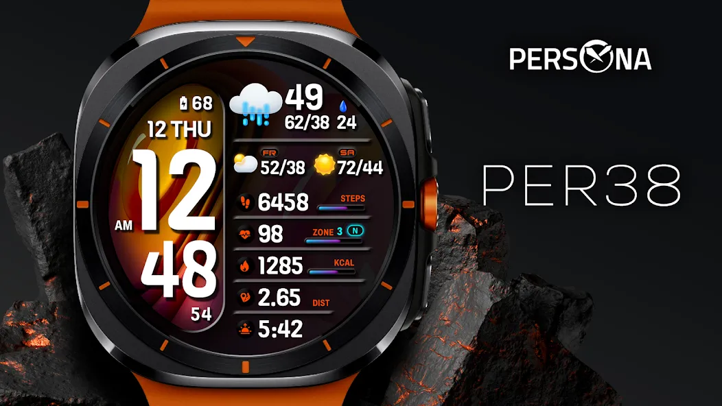 PER38 Digital Watch Face screenshot 1