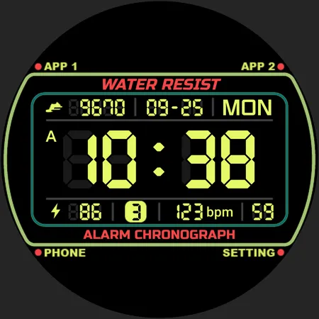 JJ-Digital030 Watch Face screenshot 30