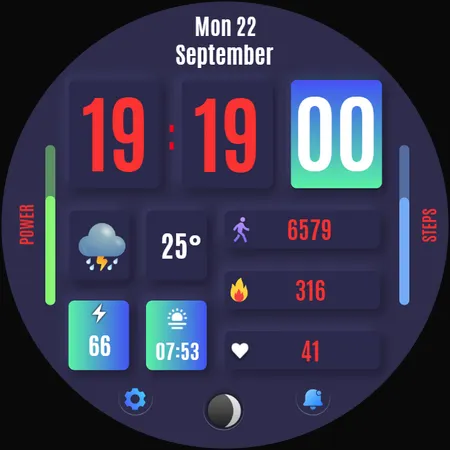 Baku Digital Watch Face screenshot 29