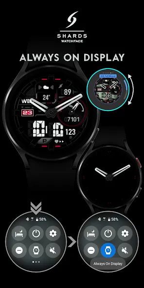 SH039 Watch Face, WearOS watch screenshot 7