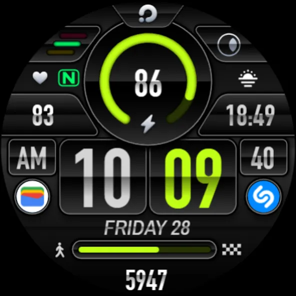PRADO 11 Digital Watch Face screenshot 12