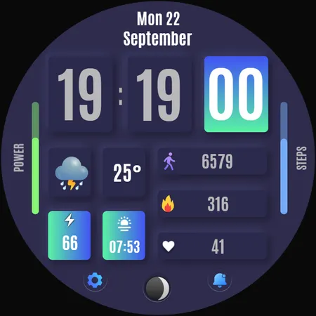 Baku Digital Watch Face screenshot 36