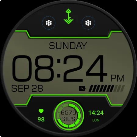Key WF96 Digital Watch Face screenshot 28