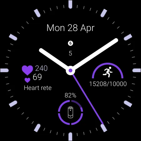 Clear Digits Watch Face screenshot 8
