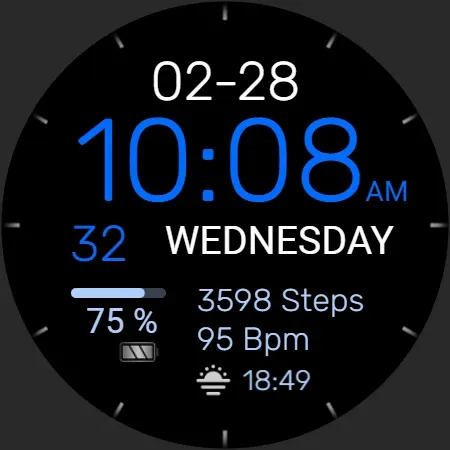 PW93 Digit Ease Watch Face screenshot 37