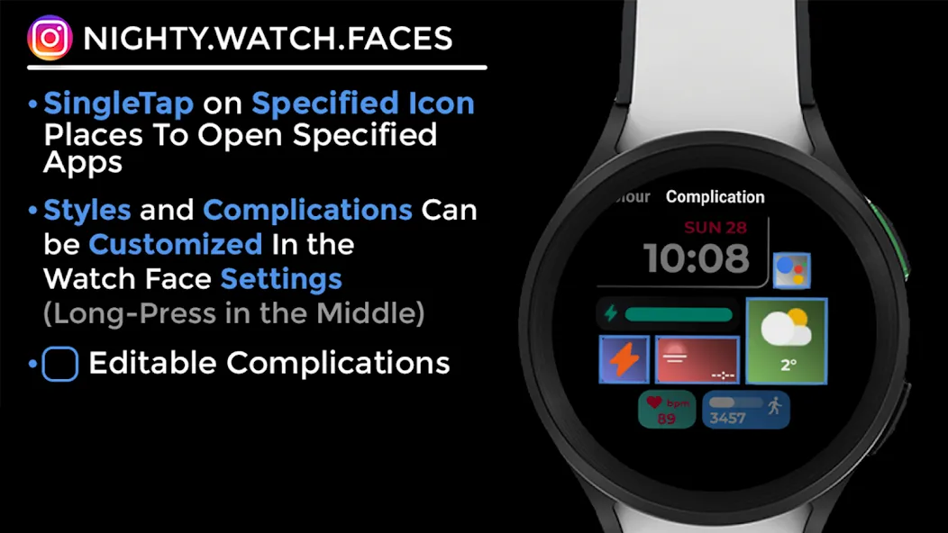 Night ver 03 - watch face screenshot 13