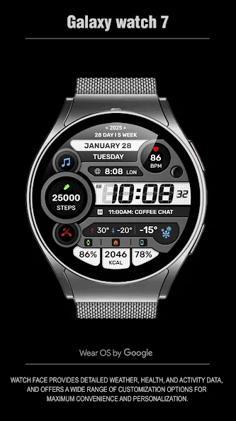 WFP 299 Digital watch face screenshot 5