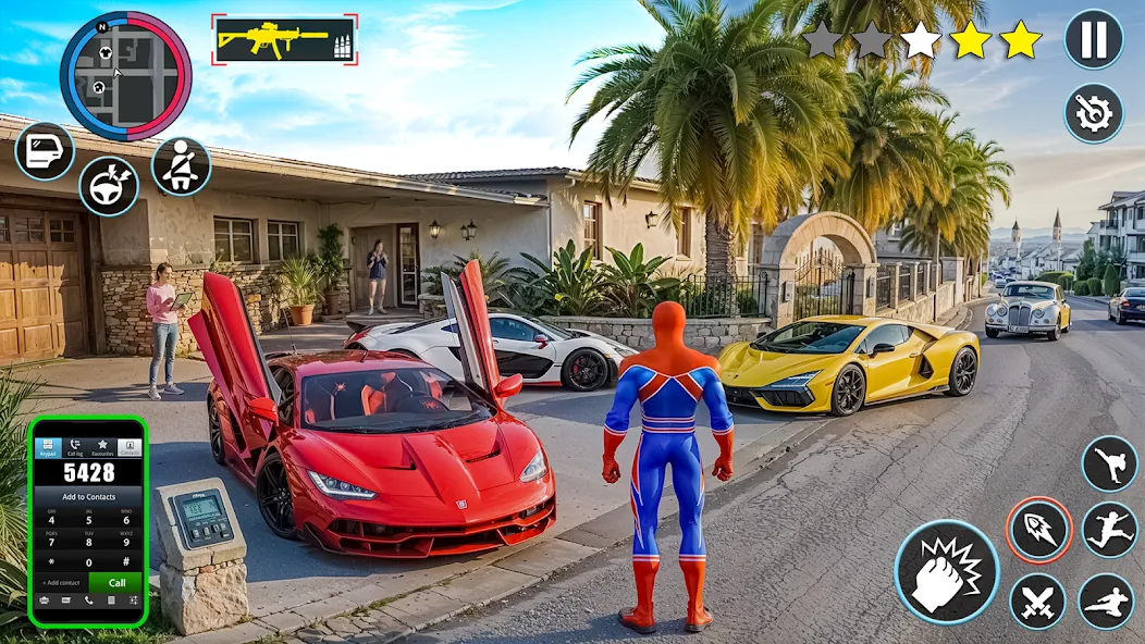 Spider Mafia Rope Hero Game 3D screenshot 1
