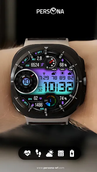 PER12 Digital Watch Face screenshot 6