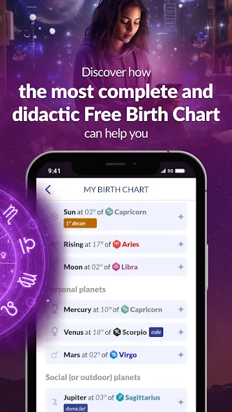 Astrolink: Birth Chart screenshot 2