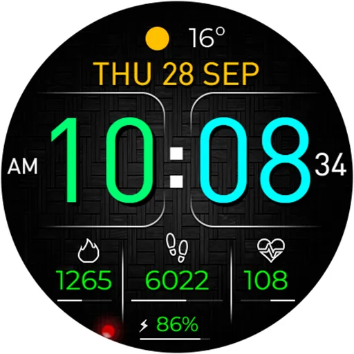 Digital DIGR URX07 Watch face screenshot 20
