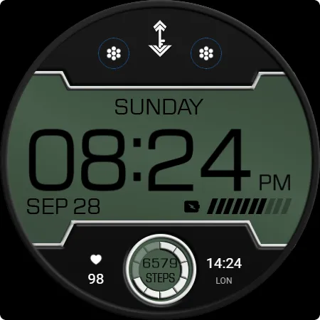 Key WF96 Digital Watch Face screenshot 25
