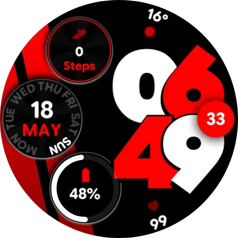 Sporty Pixel Pro - Watch face screenshot 12