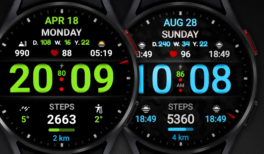 WIN Dgt Super22 MOD watch face screenshot 2
