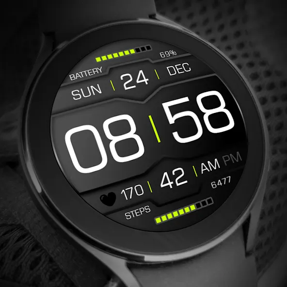 Key118 Digital Watch Face screenshot 6