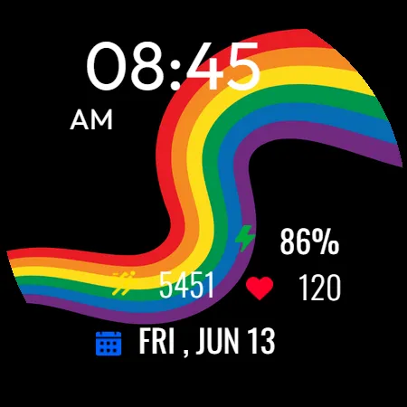 Rainbow Pride Watch Face screenshot 32