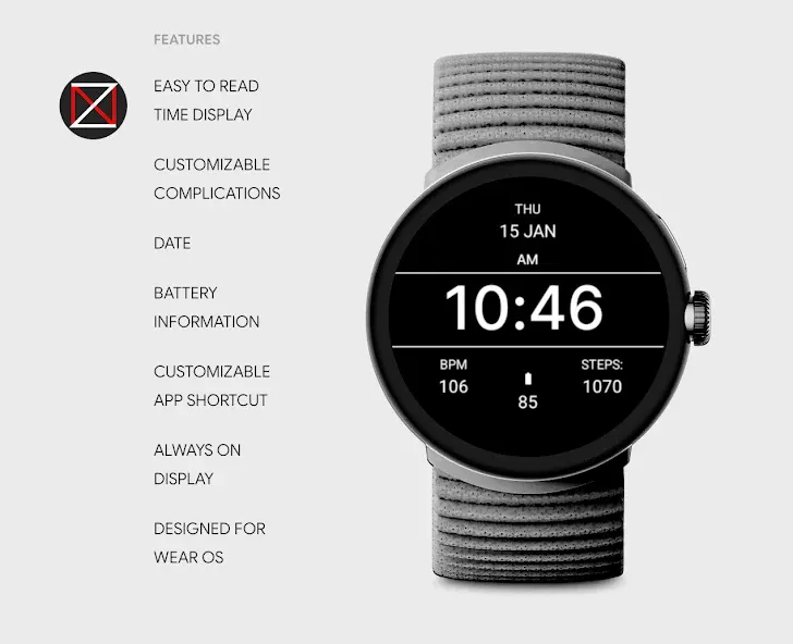 Black Max Watch Face screenshot 2