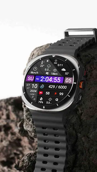 N-SPORT711 MultiNews WatchFace screenshot 2