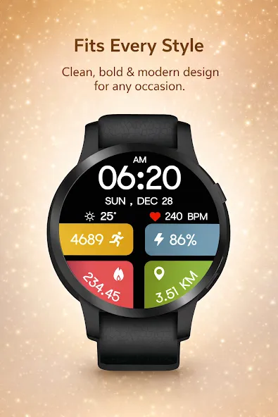 Color FitnessTracker WatchFace screenshot 6