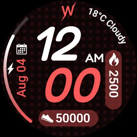 Violet Glow Watch Face screenshot 5
