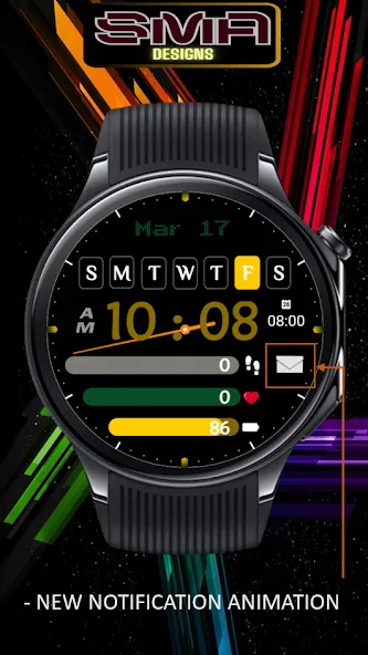 Modern Dashboard Watch Face 03 screenshot 6