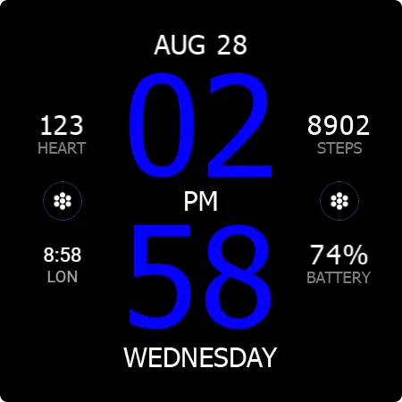 Key WF33 Digital Watch Face screenshot 28