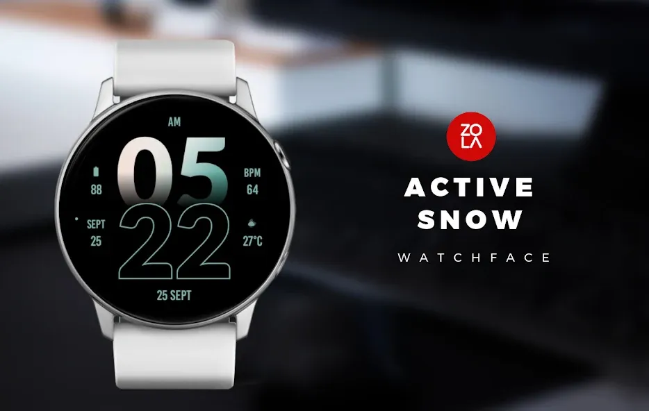 Active Snow Watch Face screenshot 1