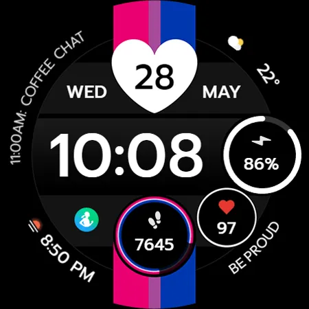 TVV Pride 2 Digital Watch Face screenshot 10