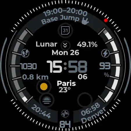 Digital Watch Face CUE124 screenshot 9