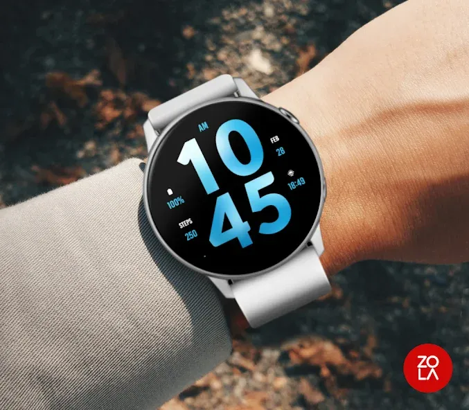 Big Blue Watch Face screenshot 3