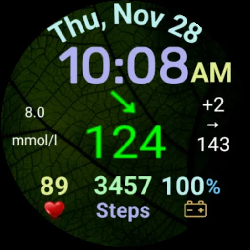 DMM3 Diabetic Watch Face XXL screenshot 4