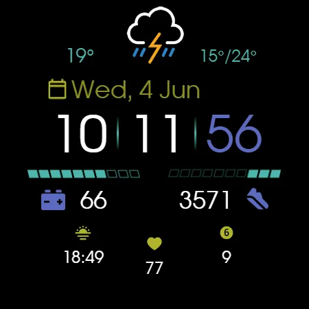 Digital Watchface D7 screenshot 26