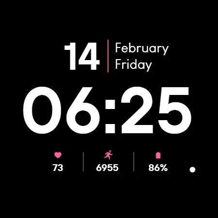 Minimal BOLD - Watch Face screenshot 20