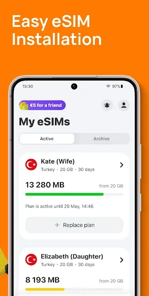 Yesim: eSIM & Mobile Data screenshot 3