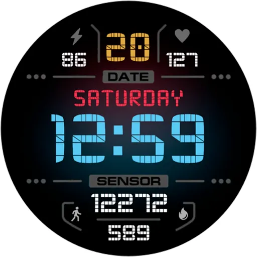 Digital Watch Face Sport Wear screenshot 15
