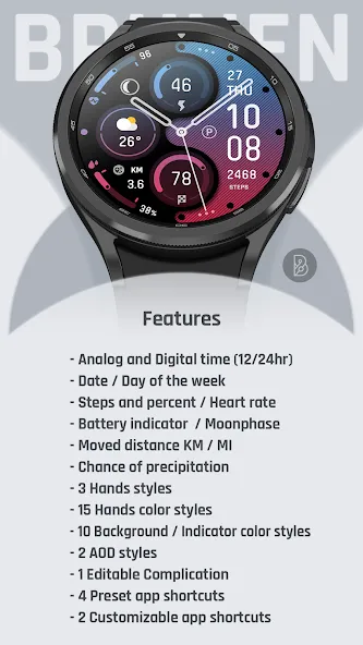 BRN209 : Watch Face screenshot 5
