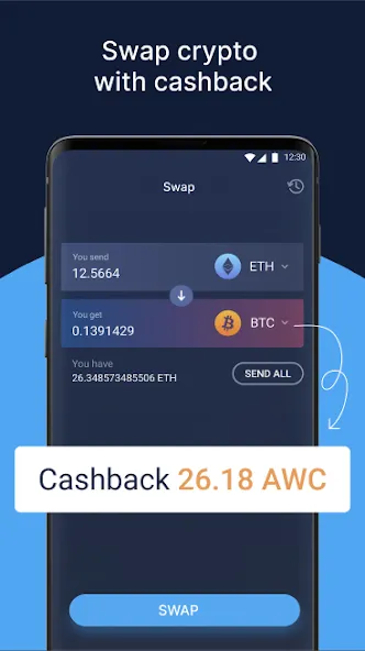 Bitcoin Wallet Crypto Ethereum screenshot 3