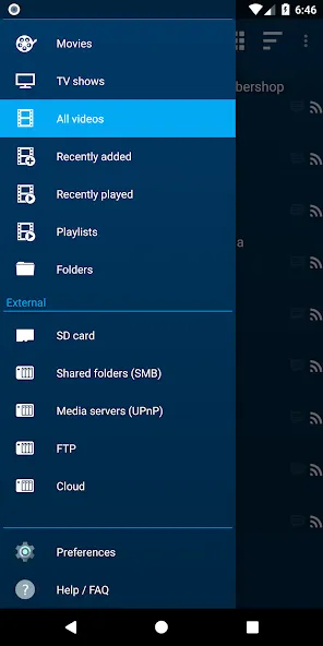 NOVA Video Player screenshot 1