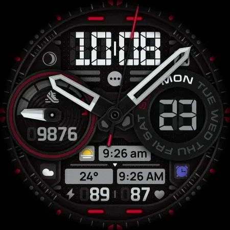 SH060 Watch Face, WearOS watch screenshot 9
