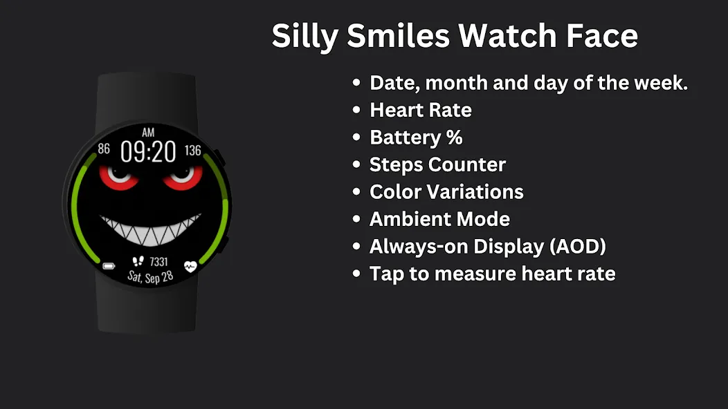 Silly Smiles Watch Face screenshot 5