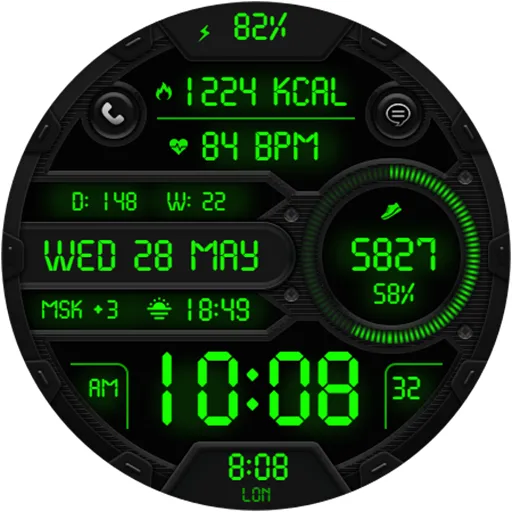 DIGI SONOMULA Watch face screenshot 21