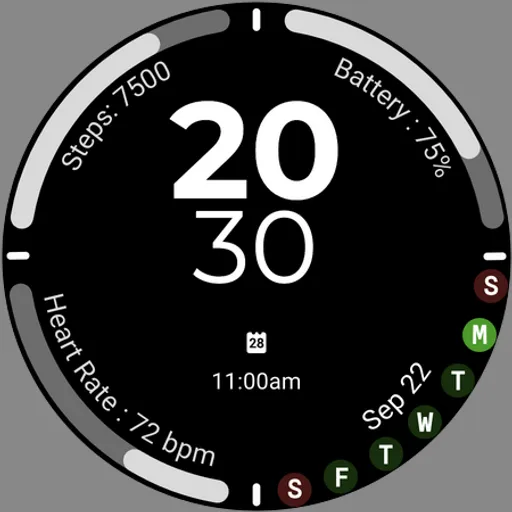 Active Sport Time Watch face screenshot 10