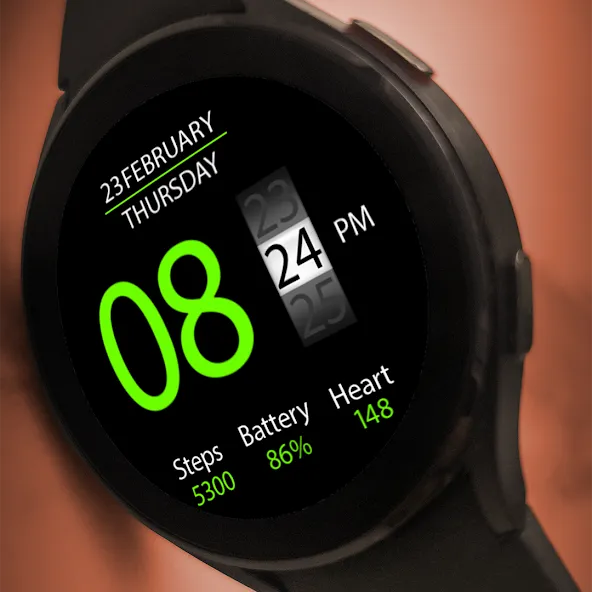 Key020 Digital Watch Face screenshot 4