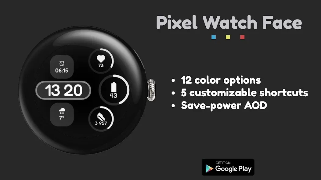 Pixel Watch Face screenshot 1