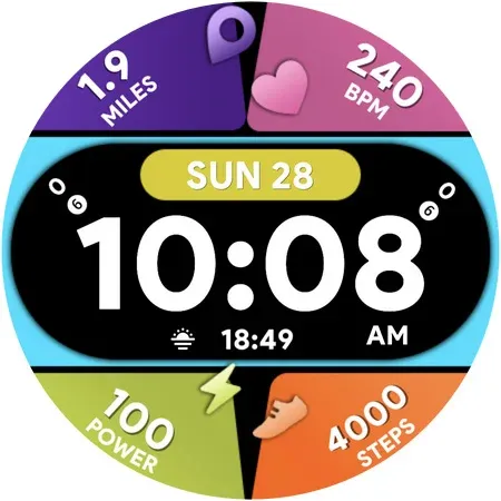 Colorful Info - Watch face screenshot 9
