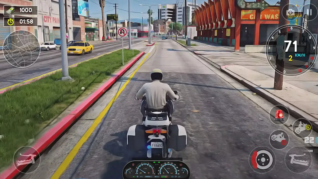 Police Bike Chase Cop Games 3D screenshot 1